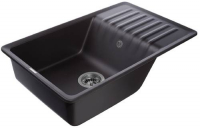 Мойка кухонная GranFest Quarz GF-ZW-72, черная