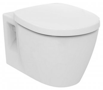 Унитаз Ideal Standard Connect безободковый подвесной, глубокий смыв, 54см. крышка отдельно, EuroWhite (E814901)