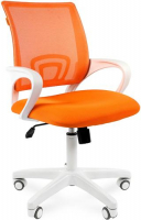 Кресло Chairman 696 белый пластик TW-16/TW-66 оранжевый (00-07014838)