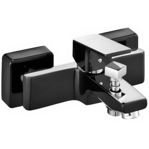Смеситель для ванны E.C.A TIERA 103502469EX (черный хром)
