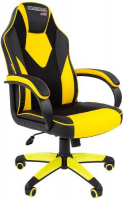 Игровое кресло Chairman Game 17 экопремиум черный/желтый (00-07028515)