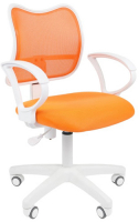 Кресло Chairman 450 LT белый пластик TW-16/TW-66 оранжевый (00-07019777)