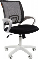 Кресло Chairman 696 белый пластик TW-11/TW-01 черный (00-07014835)
