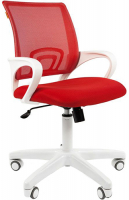 Кресло Chairman 696 белый пластик TW-19/TW-69 красный (00-07014837)