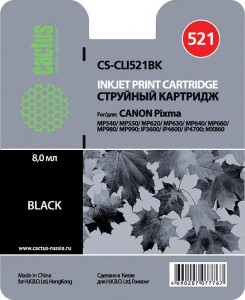 Картридж для принтера Cactus CS-CLI521BK