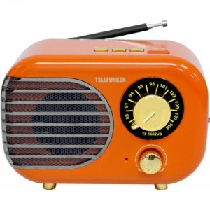 Радиоприемник Telefunken TF-1682UB оранжевый/золотистый (TF-1682UB(ОРАНЖЕВЫЙ С ЗОЛОТЫМ))