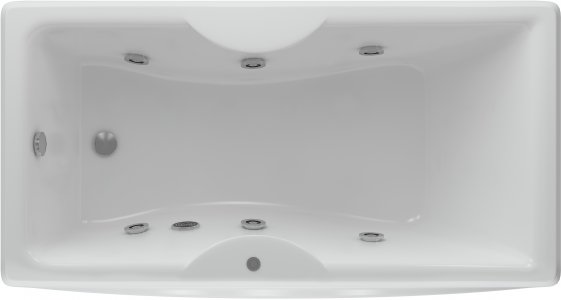 Ванна Aquatek Феникс-180 гидромассаж, с фронтальный экраном (слив слева)