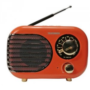 Радиоприемник Telefunken TF-1682B оранжевый/золотистый