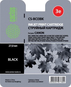 Картридж для принтера Cactus CS-BCI3BK