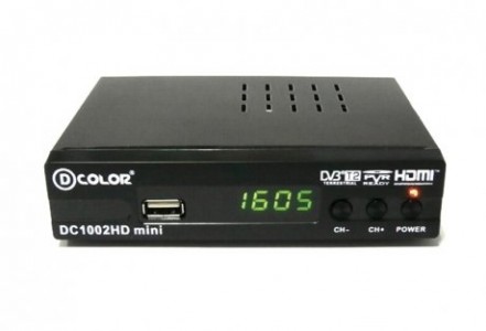 Тюнер DVB-T2 D-Color DC1002HD mini