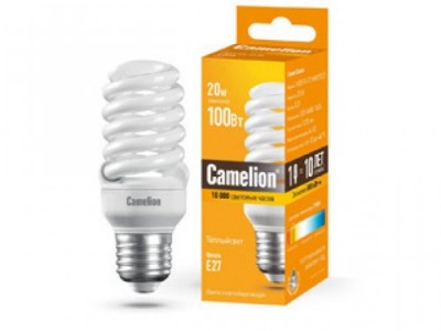 Лампа энергосберегающая Camelion Lh20-fs-t2-m/827/e27