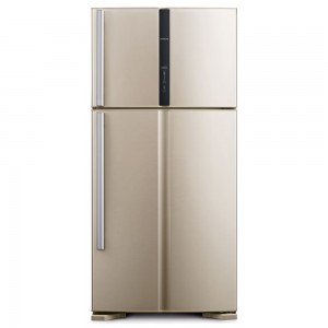 Холодильник с верхней морозильной камерой Широкий Hitachi Big 2 Series R-V 662 PU3 BEG