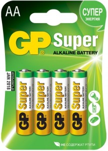 Батарейки GP Super (AA/LR6) 4шт.