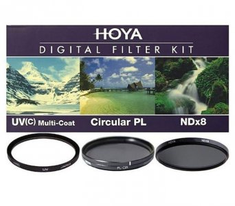 Набор светофильтров Hoya DIGITAL FILTER KIT: 58mm UV (C) HMC MULTI, PL-CIR, NDX8 (79499)