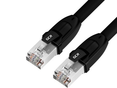 Сетевой кабель GCR LSZH Prof категории 8, Ethernet, F/FTP, 0,3m (GCR-LNC800)