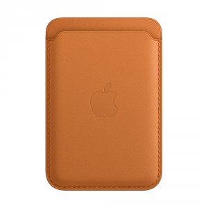 Чехол Apple Leather Wallet MagSafe (золотистая охра) (MM0Q3ZE/A)