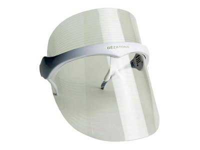 Массажер Gezatone светодиодная LED маска для омоложения кожи лица и шеи с 7 цветами m1030