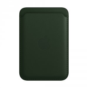 Чехол Apple Leather Wallet MagSafe (зелёная секвойя) (MM0X3ZE/A)