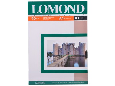 Фотобумага Lomond А4 односторонняя матовая 100л 0102001