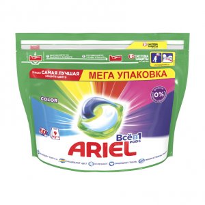 Средства для стиральных машин Ariel Color Всё в 1 Капсулы для стирки 60шт (81721406)