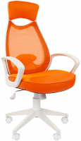 Кресло Chairman 840 белый пластик TW-16\TW-66 оранжевый (00-07025298)