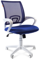 Кресло Chairman 696 белый пластик TW-10/TW-05 синий (00-07014839)