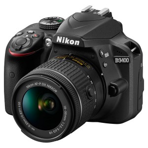 Зеркальный цифровой фотоаппарат Nikon D3400 + AF-P 18-55 VR Black