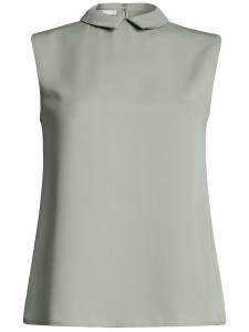 Блузка женская oodji Ultra, цвет: серо-зеленый. 11411084B/43414/6000N