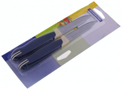 Набор ножей для овощей Tramontina Multicolor 7.5 см, 2 шт (23528/213) (23528/213/К7541)