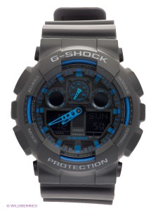 Кварцевые часы Casio GA-100-1A2. Коллекция G-Shock