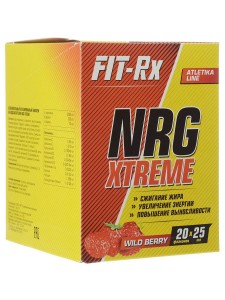 Энергетические добавки FIT-Rx Энергетические добавки FR XTREME земляника 20*25 мл