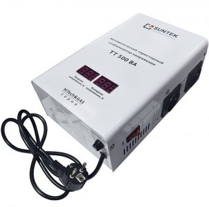 Тиристорный стабилизатор напряжения Suntek TT-500 (белый)