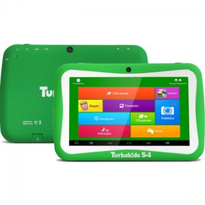 Планшетный компьютер для детей TurboKids S4 Wi-Fi, Зеленый, 8Гб
