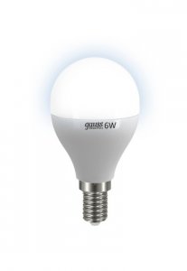 Светодиодные лампы Gauss Elementary 6W E14 450lm 4100K , шар, 10 шт (53126)