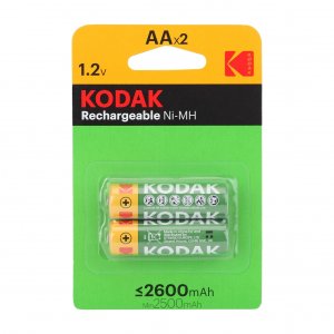 Аккумуляторы Kodak Rechargable АА HR6-2BL 2600mAh [KAAHR-2/2600mAh], 4 шт (30955080)