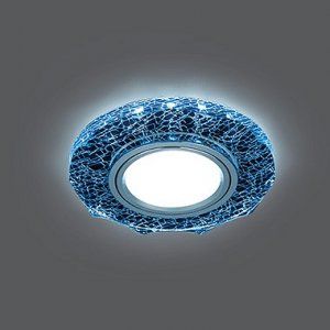 Встраиваемый светильник Gauss Backlight BL070 круглый, черный/серый/хром, Gu5.3, 4100K