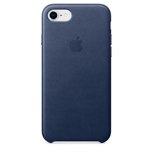 Кейс для iPhone Apple iPhone 8 / 7 Leather Midnight Blue (MQH82ZM/A)