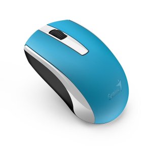 Мышь беспроводная Genius ECO-8100 голубая (31030004402)
