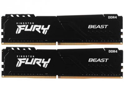 Оперативная память Kingston DDR 4 DIMM 8Gb FURY Beast Black (черный)