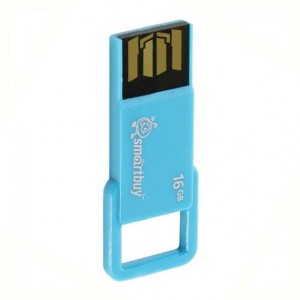 Флешка Smartbuy USB2.0 Smart Buy BIZ 16Гб, Голубой