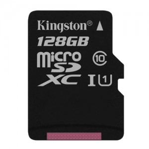 Карта памяти micro SDXC Kingston 128GB microSDXC Class 10 UHS-I 45R Flash Card Single Pack (SDC10G2/128GBSP)