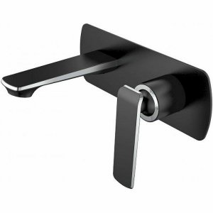 Смеситель для умывальника Haiba черный/серый металлик (HB80548-7)