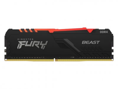 Оперативная память Kingston DDR4 FURY Beast Black RGB KF432C16BBA/8 8Gb