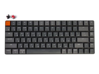 Клавиатура Keychron K3, White LED подстветка, Red Switch (серый)