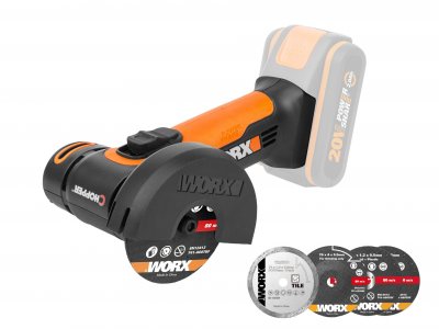 Шлифовальная машина Worx Шлифмашина угловая WORX WX801.9, 20 В 76 мм без АКБ ЗУ