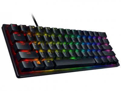 Игровая клавиатура Razer Huntsman Mini (Clicky Optical Switch - Purple) (черный) (RZ03-03391500-R3R1)