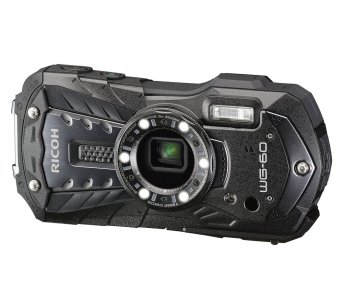 Компактный фотоаппарат Ricoh WG-60 (черный, красный) (S0003832)