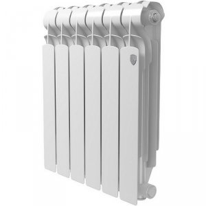 Алюминиевый радиатор Royal Thermo Indigo 500 2.0 RTI250006 Белый 6 секций с боковым подключением