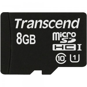 Карта памяти micro SDHC Transcend TS8GUSDCU1 Class 10 8Gb