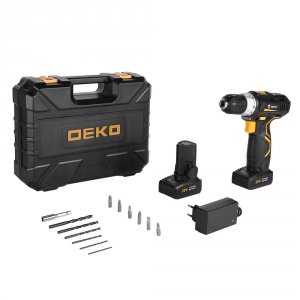Аккумуляторная дрель-шуруповерт Deko GCD20DU3 SET 4 (кейс в комплекте) (063-4144)